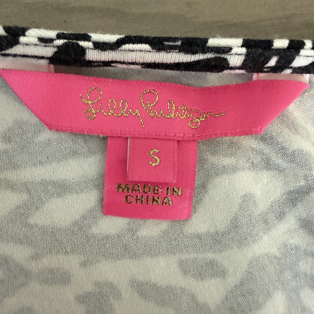 Lilly Pulitzer Parigi Maxi Dress Women S Onyx Home Slice Black White Jersey Boho - Picture 4 of 11